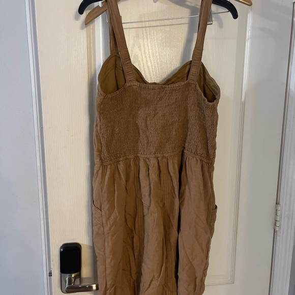 Japna Tan Smocked Dress - Picture 2 of 4